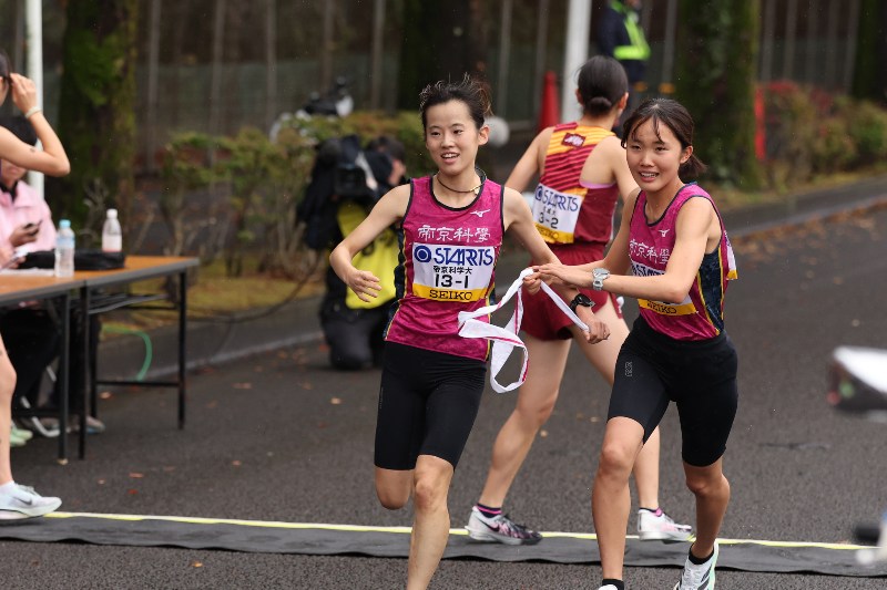 帝京科学大が初のトップ発進!2年生・今西紗世が同大初の区間賞 名城大が2位、大東大は6位スタート/全日本大学女子駅伝